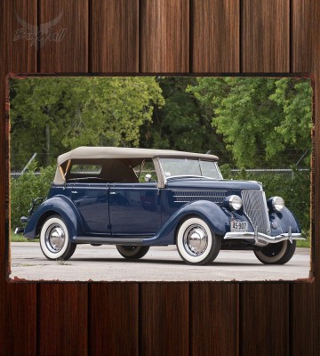 Металлическая табличка Ford V8 Deluxe Phaeton (68-750)